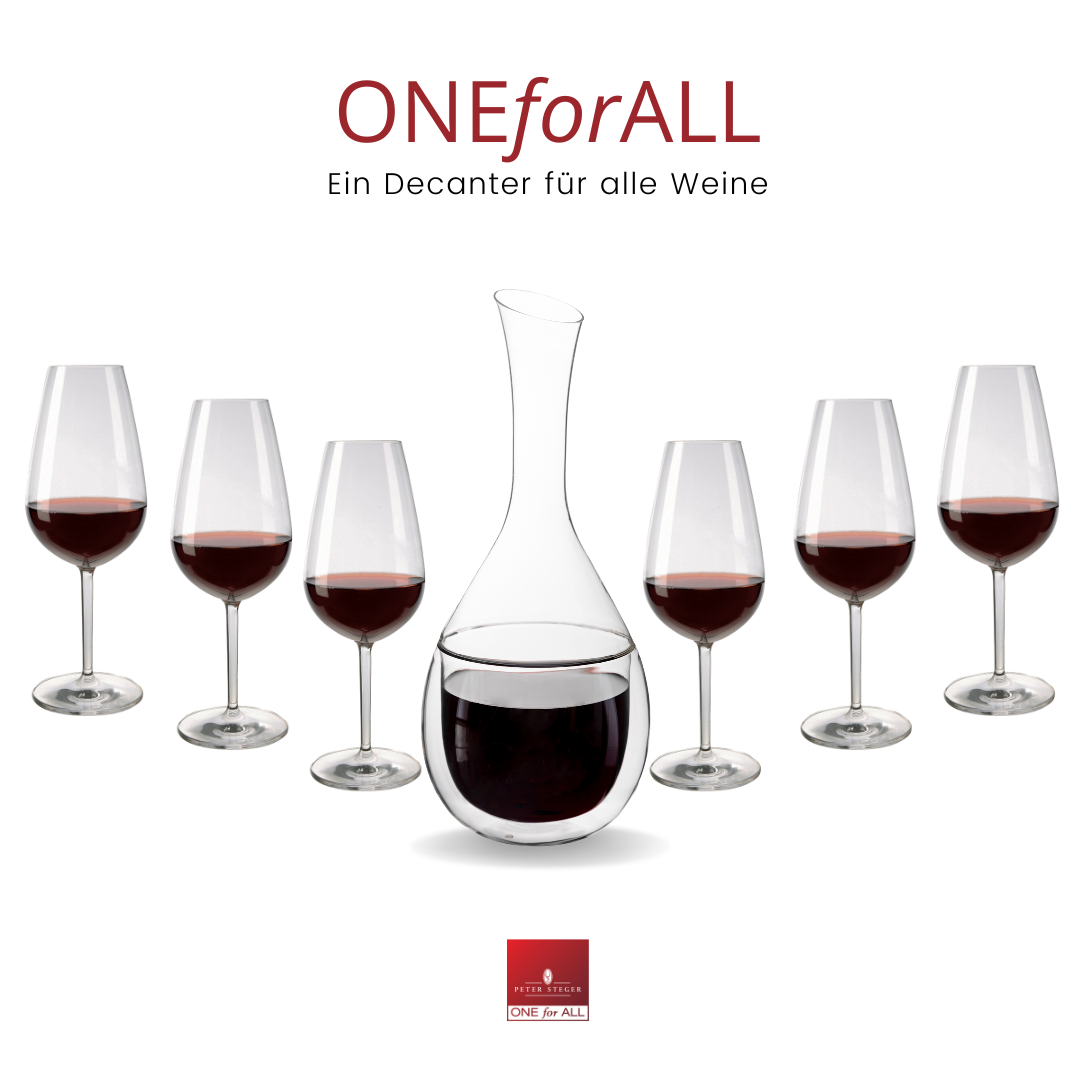 ONEforALL DECANTER + 6er Pack OFA red