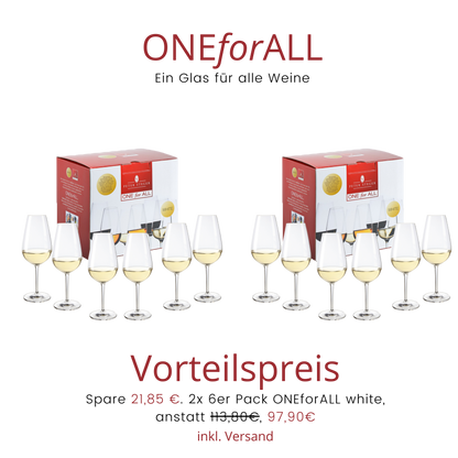 6er Pack ONEforALL white